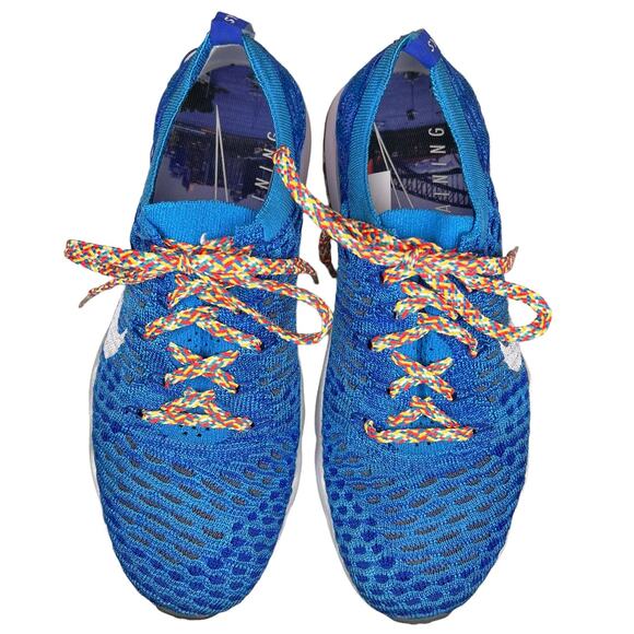 Nike Womens Air Zoom Fearless Fyknit 2 902166-401 Blue Running Shoes 6.5 - Picture 9 of 9